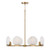 Capital Lighting Oriya Eight Light Chandelier in Aged Brass - 454682AD Capital Lighting Oriya Eight Light Chandelier in Aged Brass - 454682AD