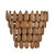 Capital Lighting Ravi One Light Wall Sconce in Light Wood and Patinaed Brass - 654411LW