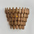 Capital Lighting Ravi One Light Wall Sconce in Light Wood and Patinaed Brass - 654411LW