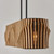 Capital Lighting Archer Six Light Island Pendant in Light Wood and Matte Black - 844661WK