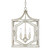 Capital Lighting Blakely Three Light Foyer in Antique Silver - 9481AS