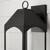 Capital Lighting Burton One Light Outdoor Wall Lantern in Black - 946341BK-GL