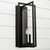 Capital Lighting Kent Three Light Outdoor Wall Lantern in Black - 948231BK Capital Lighting Kent Three Light Outdoor Wall Lantern in Black - 948231BK