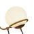 Alora Alba Three Light Chandelier in Aged Gold/Opal Glass - CH458323AGOP
