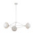 Alora Perth Three Light Chandelier in White/Opal Glass - CH490340WHOP