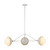 Alora Perth Three Light Chandelier in White/Opal Glass - CH490340WHOP