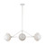 Alora Perth Three Light Chandelier in White/Opal Glass - CH490340WHOP