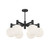 Alora Castilla Six Light Chandelier in Matte Black/Opal Matte Glass - CH506230MBOP