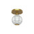 Alora Marni LED Flush Mount in Natural Brass - FM321201NB
