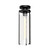 Alora Belmont One Light Flush Mount in Clear Water Glass/Matte Black - FM536005MBWC