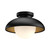 Alora Rubio One Light Flush Mount in Matte Black/Opal Matte Glass - FM522016MBOP
