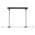 Alora Edwin LED Linear Pendant in Urban Bronze/Frosted Ribbed Glass - LP348148UBFR