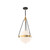 Alora Harmony Three Light Pendant in Brushed Gold/Glossy Opal Glass - PD406414BGGO