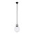 Alora Fiore One Light Pendant in Matte Black/Glossy Opal Glass - PD407910MBGO