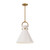 Alora Emerson One Light Pendant in Aged Gold/Glossy Opal Glass - PD412514AGGO