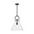 Alora Emerson One Light Pendant in Matte Black/Clear Glass - PD412514MBCL