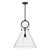 Alora Emerson One Light Pendant in Matte Black/Clear Glass - PD412518MBCL