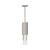 Alora Bordeaux LED Pendant in Brushed Nickel/Clear Ribbed Glass - PD502204BNCR