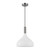 Alora Belleview One Light Pendant in Brushed Nickel/Opal Glass - PD532312BNOP