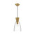 Alora Arlo One Light Pendant in Brushed Gold/Clear Glass - PD534007BGCL