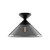 Alora Mauer One Light Semi-Flush Mount in Matte Black/Smoked - SF521012MBSM Alora Mauer One Light Semi-Flush Mount in Matte Black/Smoked - SF521012MBSM