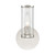Alora Revolve One Light Wall Sconce in Clear Glass/Polished Nickel - WV309001PNCG