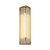 Alora Sabre LED Vanity in Ribbed Glass/Vintage Brass - WV339112VBCR