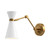 Alora Blake One Light Vanity in Aged Gold/White - WV574524WHAG