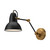 Alora Felix One Light Vanity in Aged Gold/Matte Black - WV576027MBAG