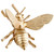 Cyan Wall Decor in Gold - 10630