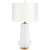 Cyan LED Table Lamp in Aged Brass - 10545
