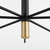 Cyan 12 Light Chandelier in Noir / Aged Brass - 10968