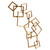 Cyan Wall Decor in Antique Brass - 11307