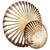 Cyan Wall Decor in Antique Brass - 11315