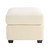 Cyan Ottoman in White - Cream - 11452