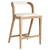 Cyan Malone Stool in White - Cream - 11382
