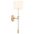 Cyan Hightower One Light Wall Sconce in Clear/Aged Brass - 11952