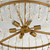 Cyan Selena Six Light Pendant in Aged Brass - 11960