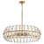Cyan Selena Six Light Pendant in Aged Brass - 11960
