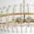Cyan Selena Six Light Pendant in Aged Brass - 11960