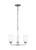 Generation Lighting Kerrville Three Light Chandelier in Chrome - 3115203-05