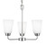 Generation Lighting Kerrville Three Light Chandelier in Chrome - 3115203-05