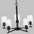 Generation Lighting Oslo Five Light Chandelier in Midnight Black - 31171-112