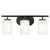 Generation Lighting Oslo Three Light Wall / Bath in Midnight Black - 41162EN3-112