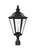 Generation Lighting Brentwood Three Light Outdoor Post Lantern in Black - 8231EN-12 Generation Lighting Brentwood Three Light Outdoor Post Lantern in Black - 8231EN-12
