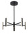 George Kovacs Edge LED Chandelier in Coal - P1415-66A-L