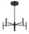George Kovacs Edge LED Chandelier in Coal - P1415-66A-L