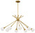 George Kovacs Pontil Eight Light Island Pendant in Honey Gold - P1808-248