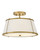 Hinkley Clarke LED Semi-Flush Mount in Lacquered Dark Brass - 4893LDB-OW