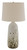 House of Troy Scatchard One Light Table Lamp in Decorated White Gloss - GS101-DWG
